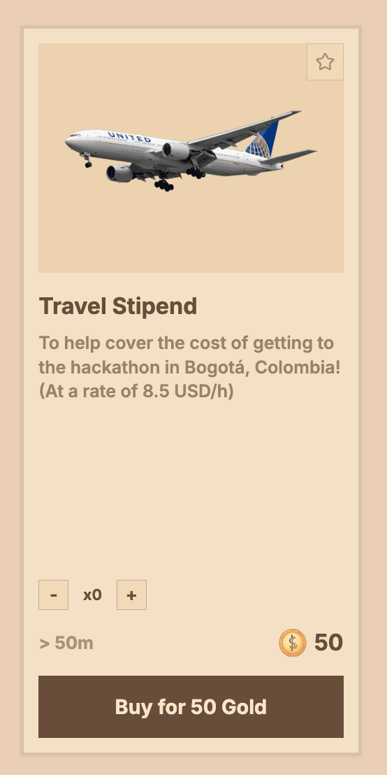 Personalized shop estimate screenshot
